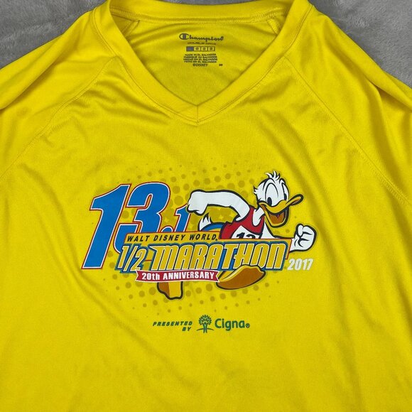 Disney Half Marathon 2017 Race Shirt Long Sleeve Women's Large Champions - Picture 2 of 7